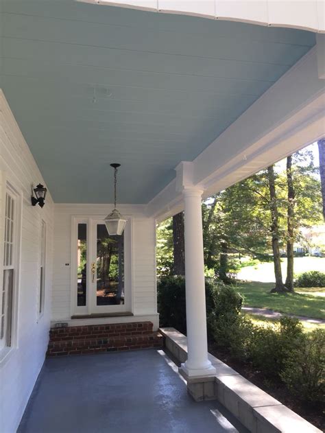 Benjamin Moore Birds Egg Ceiling I Love How It Turned Out Exterior