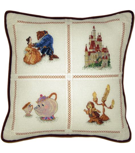 Beauty and the beast cross stitch patterns free. Beauty & The Beast Pillow Counted Cross Stitch Kit-14"X14 ...
