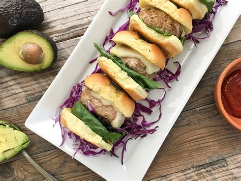 Turkey Burger Sliders On Hawaiian Rolls Cooking With Bliss