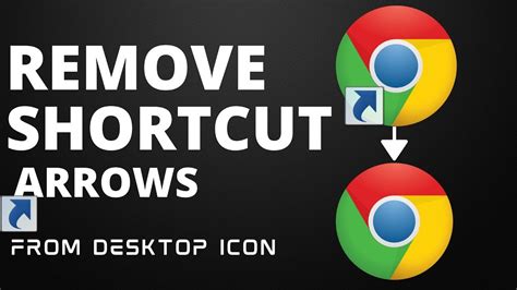 How To Remove Desktop Shortcut Icon Arrows In Windows Pc Youtube