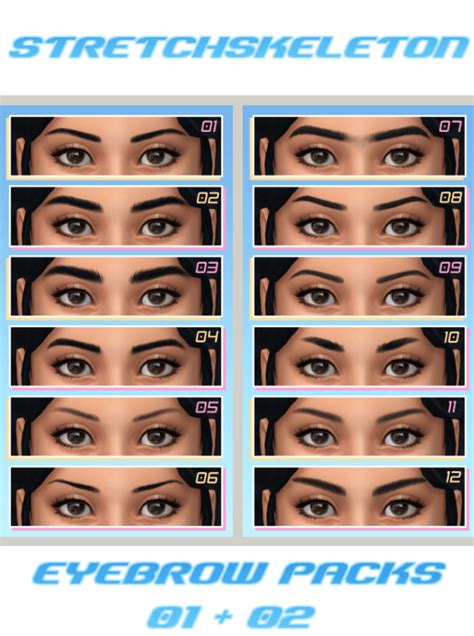 Sims 4 Maxis Match Eyebrows Packs Archives The Sims Book