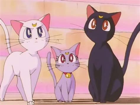 Sailor Moon Cat Hair Pin Luna Artemis Diana Kawaii Anime Etsy
