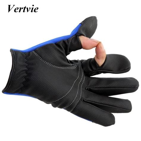 2 Finger Removable Water Repelling Full Fingered Fishing Gloves