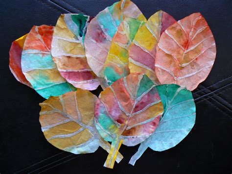 fun diy craft fall leaves from coffee filter and watercolor truly hand picked