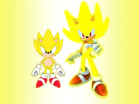Classic And Modern Super Sonic Wallpaper By 9029561 On Deviantart