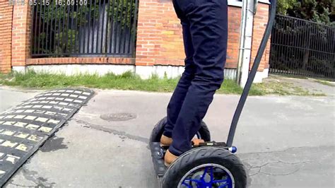 Segway Clone Diy Self Balancing Scooter Outdoor Test Youtube