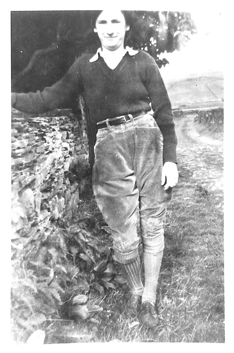 Photograph Of Jessie Staveley In Land Army Uniform Yorkshire Dales