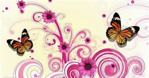 Colorful Butterfly Designs Background For Desktop Abstract Hd Wallpapers