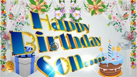 Happy Birthday Wishes For Sonwhatsapp Videogreetingsanimationstatus