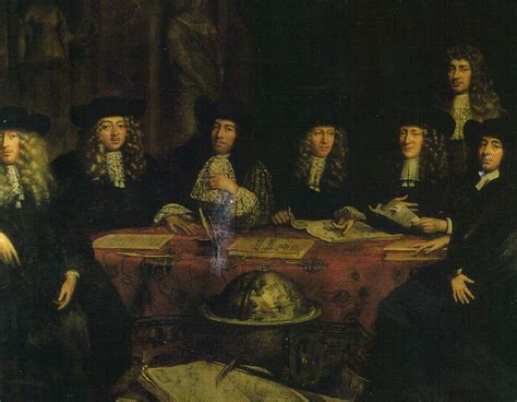 This Is A Painting Of The Leaders Of The Dutch East India Companythe