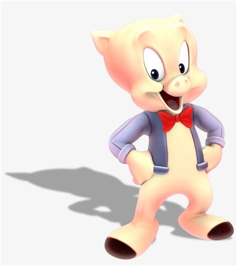 A Model Of Porky Pig From The Looney Tunes Cartoon Transparent Png