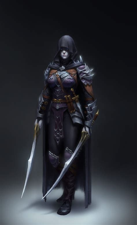 Dark Assassin Yoon Seseon Fantasy Women Warrior Woman Female Assassin