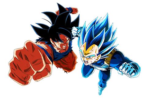 Ultra Instinct Omen Goku And Ssjbe Vegeta Render By Princeofdbzgames On