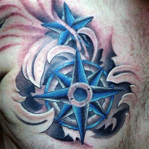 This tattoo allows men to show off their masculine strength and power and mostly appear on the shoulder. 40 3D Star Tattoo Designs For Men - Cool Ink Ideas