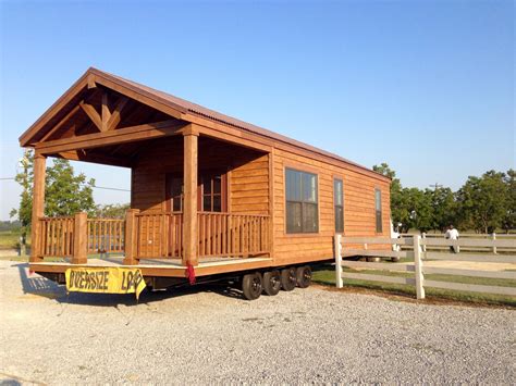 Rustic Cedar C3 Park Model Being Delivered To Happy New Home Owners