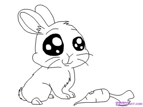 Cute Cartoon Animals To Draw How To Draw An Anime Bunny