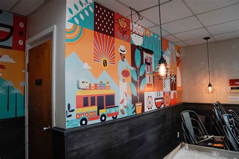 Cafe Restaurant Wall Design To Decoration