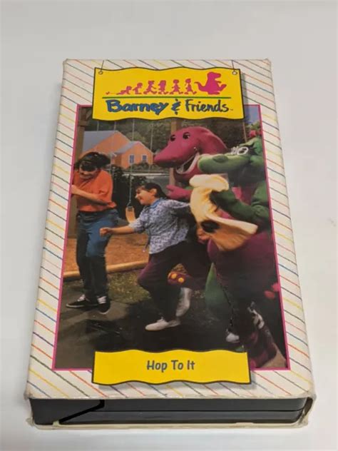Barney And Friends Hop To It Vhs Rare 1992 Tested Tape Time Life Video
