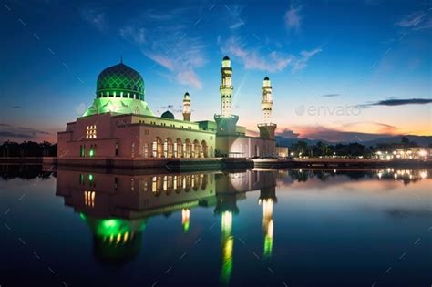 He, however, claims that his outlet was already closed. Kota Kinabalu Mosque at dawn Stock Photo by Chalabala ...