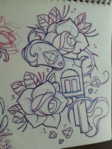 An interesting aspect of mexican art is the way it combines life and death themes in one design. I like this but no diamond Want | tattoos picture gun ...