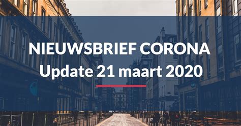Nieuwsbrief Corona Update 21 Maart 2020 Brockbernd