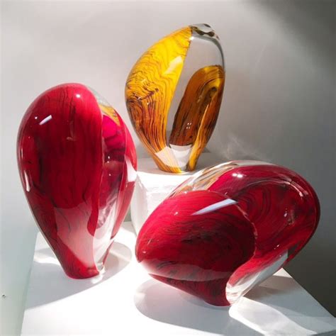 Contemporary Art Glass Sculptures By Bernard Katz Contemporary Glass Art Glass Art Sculpture