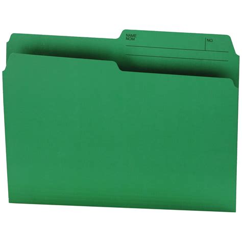 Hilroy Letter Size File Folders Green Box Of 100 Grand And Toy