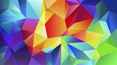 Multicolored Wallpaper Colorful Abstract Geometry Digital Art Hd