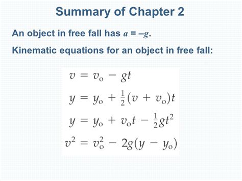 Heartwarming Freefall Kinematic Equations Eamcet Formulas For Physics