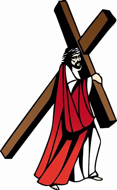 Jesus Cruz Cristo Cargando Clipart God Crucified