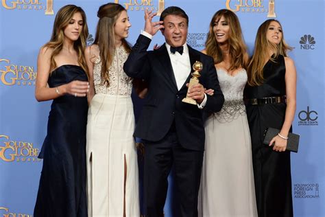 Sylvester Stallones Daughters Named Miss Golden Globe Trio