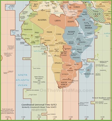 Africa Time Zone Map Verjaardag Vrouw 2020