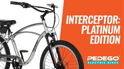Pedego Platinum Interceptor Premium Electric Cruiser Bike Pedego