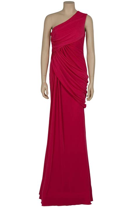 Eastland One Shoulder Draped Gown In Red Lyst