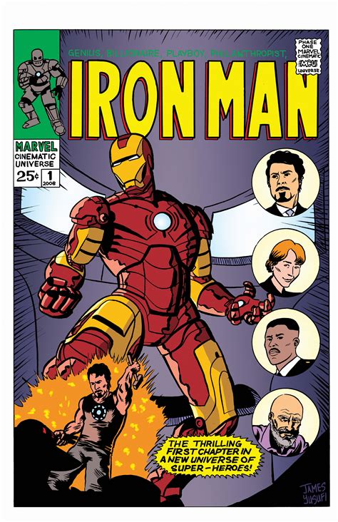 Iron Man Comic Cover Design