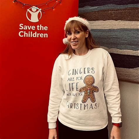 Labours Rayner Dons Gingers Not Just For Xmas Jumper As All Mps