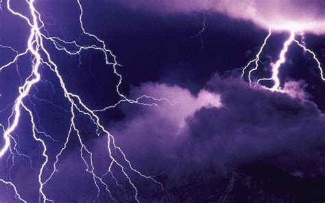 Download Thunderstorm Purple Wallpaper