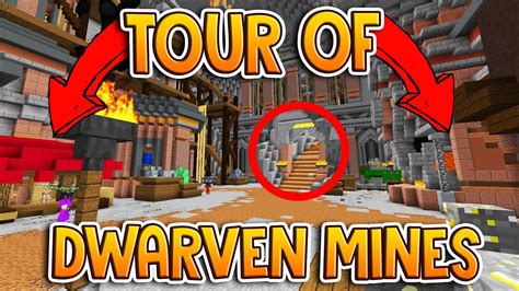 Hypixel Skyblock Tour Of Dwarven Mines All Locations Youtube