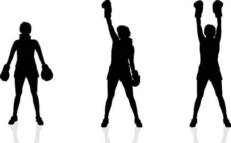 Best Female Boxing Illustrations Royalty Free Vector