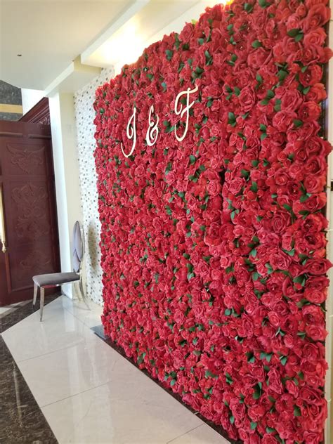 Red Rose Flower Wall Events 365 Rentals Party Decor Rental