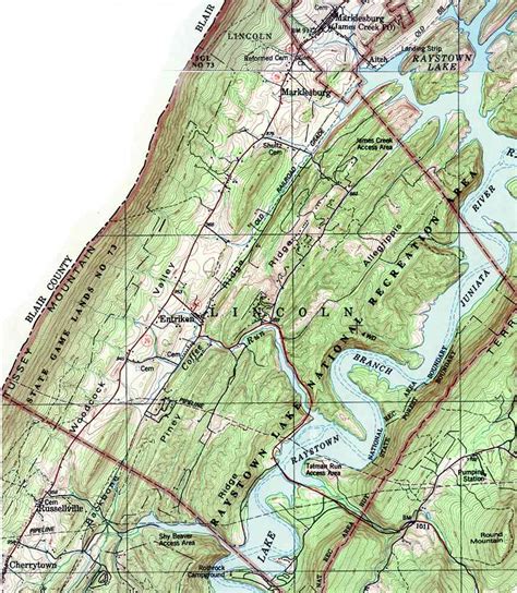 Huntingdon County Pennsylvania Township Maps