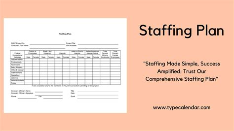 Free Printable Staffing Plan Templates Excel Word Pdf Sample