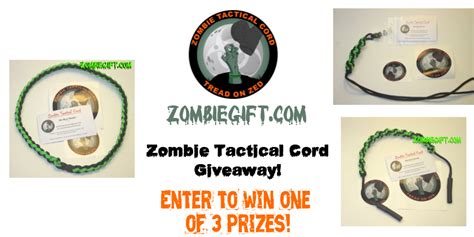 Zombie Tactical Cord Giveaway Win One Of Three Perfect Paracord Prizes