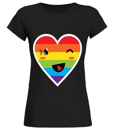 Lgbt Heart Love Lgbt Homo Gay Pride T Shirt Round Neck T Shirt Woman