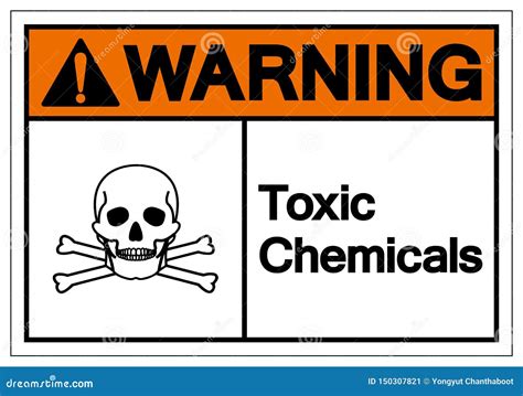 Toxic Chemicals Leak Out Of The Container With The Sign Dangerous