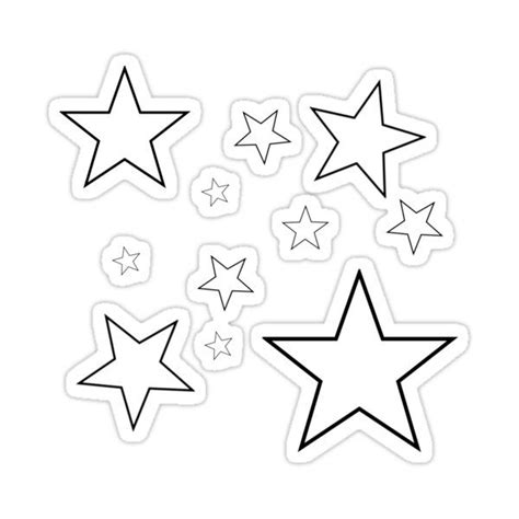 Star Stickers Cool Stickers Printable Stickers Black And White Stars