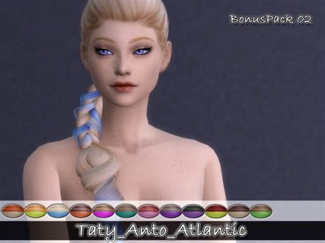 Antos Atlantic Hair Retextures 4 Packs Sims 4 Hair