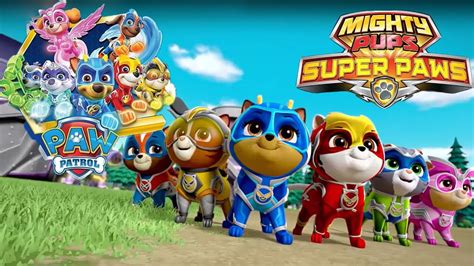 Paw Patrol Mission Paw Mighty Pups Rescue Team Rubble Skye Training
