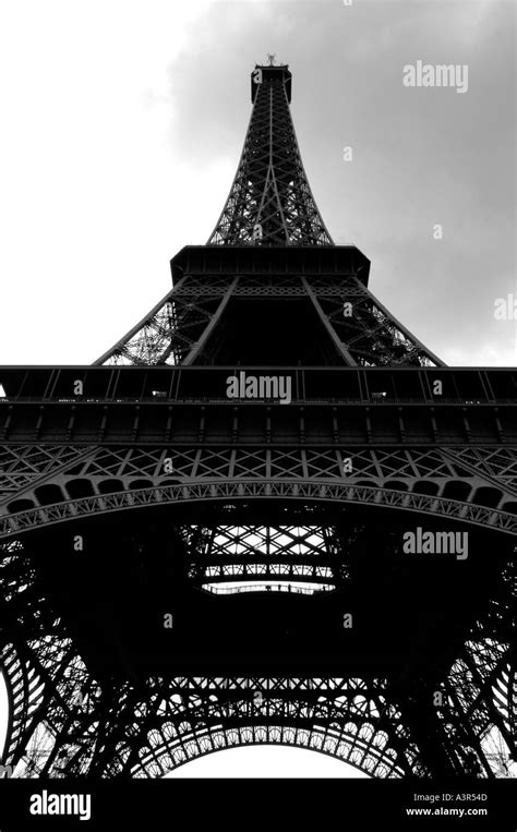 Under The Eiffel Tower Paris France Stock Photo Alamy