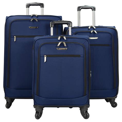 Travelers Choice Lightweight Expandable 3 Piece Spinner Luggage Set Ebay